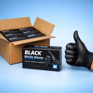 Black gloves