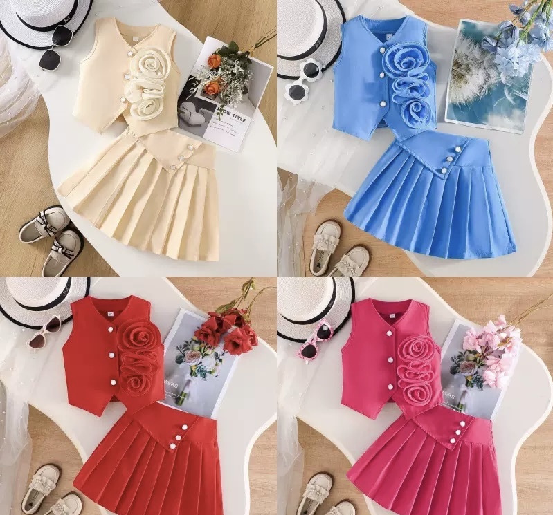 Baby girl summer flower print dress